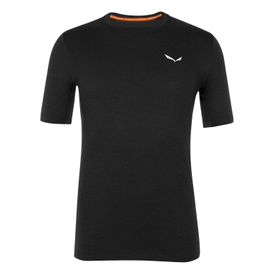 Salewa Functional Underwear Tshirt Cristallo Warm (made of Merino wool) black Men